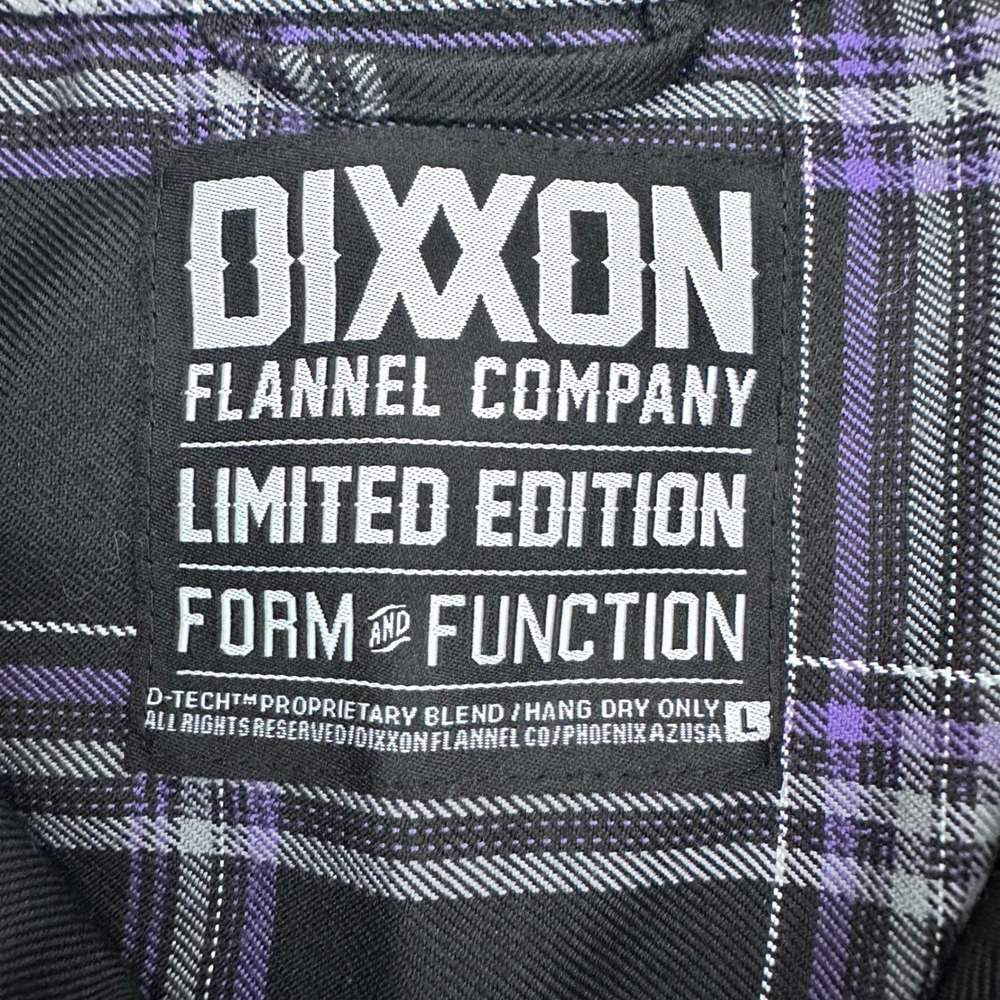 DIXXON Flannel Company Limited Edition Snap On Plaid Shirt Mens Large - Picture 3 of 10